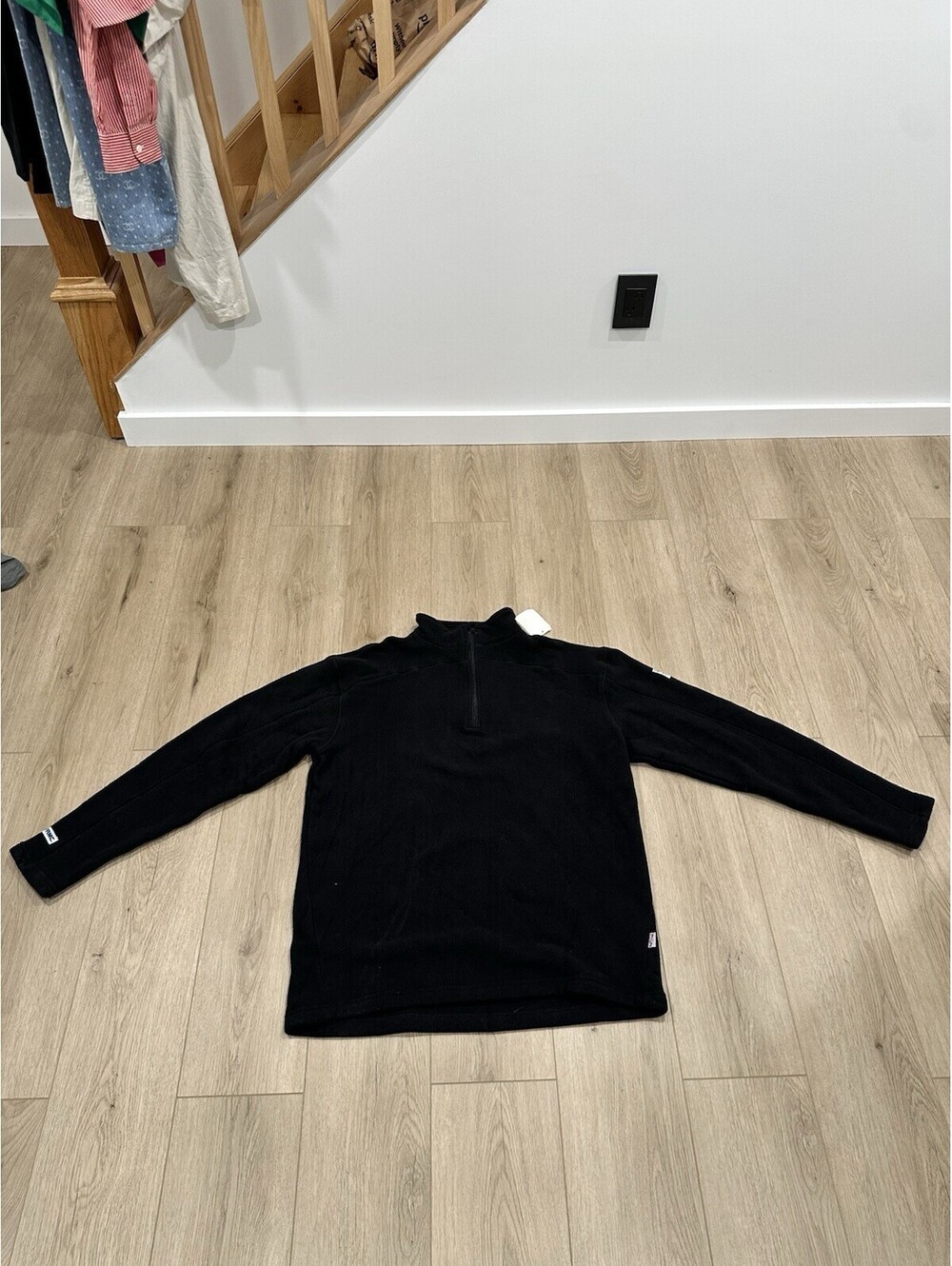 NWT Tyndale FR Sweater Mens XL Black 1/4th Zip Pull Over Fleece Work Wear